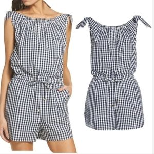 Tory Burch Gingham Romper